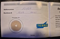 Tesro PA-10 match luchtpistool 4,5 mm 300bar