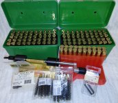 mtm Case-Gard doosjes met .375 H&H Magnum hulzen & herlaadmateriaal
