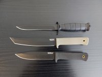 Coldsteel Skr, Coldsteel Tanto en Glock.