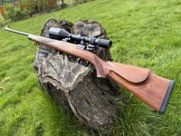 Hubertus .243 kogelgeweer met kijker 4x12-56