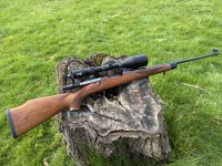 Hubertus .243 kogelgeweer met kijker 4x12-56