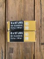 Munitie 8x57 JRS + Winchester Laser .22lr