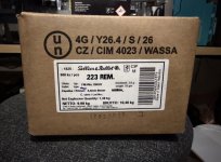1000x Sellier & Bellot FMJ 55gr .223 REM