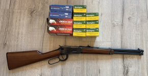 Origineel Winchester lever action geweer, Model 94AE, caliber .44 Magnum