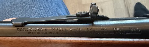 Origineel Winchester lever action geweer, Model 94AE, caliber .44 Magnum