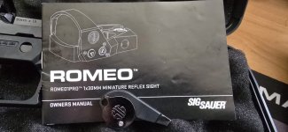 Sig sauer p320 met romeo 1 pro sight