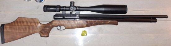 AIR ARMS S510 Xtra Walnoot Rechts PCP 40J 281ms 5,5mm (zonder kijker)