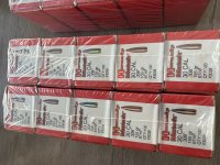 30Cal  (.308) 500st Hornady A-Max 155gr en 1000st Hornady Match 155gr koppen.
