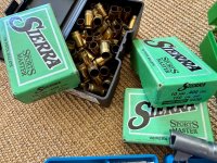 Wisselloop voor een Colt 1911 in .400 CorBon met die-set, hulzen en koppen.