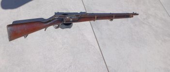 Kropatschek short rifle met certificaat