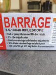 Te koop Firefield barrage 2.5-10x40 riflescope