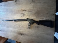 Winchester hagelgeweer model 1887 Lever action, Cal. 12