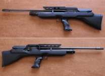 Weihrauch HW100 Bullpup 4,5 mm. PCP geweer (600 mm. loop)