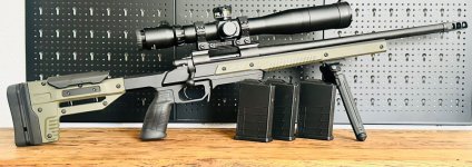 Howa 1500 in kaliber .308 met mdt ornyx chassis.