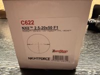 Prachtige zgan Nightforce NX8 2.5-20x50