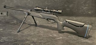 Compleet: Gamo HPA IGT Mi Maxxim 5.5 mm + kijker + bipod + foedraal + kogeltjes