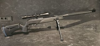 Compleet: Gamo HPA IGT Mi Maxxim 5.5 mm + kijker + bipod + foedraal + kogeltjes