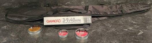 Compleet: Gamo HPA IGT Mi Maxxim 5.5 mm + kijker + bipod + foedraal + kogeltjes