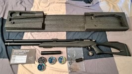 Snowpeak M25 PCP 9mm compleet met kogels NIEUW