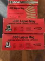 .338 Lapua Mag. met de 16,2 g (250 gr) Lock Base FMJBT