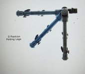 UTG Leapers over bore bipod picatinny
