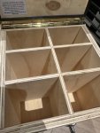 6 vaks houten kist