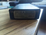 Doos voor Smit & Wesson .38 combat masterpiece in RVS