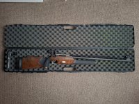 Steyr match in zeer goede staat met riem en koffer