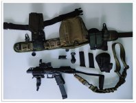Glock 19 (gen3) inclusief karabijnframe, magazijn en veel accessoires