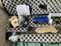 Te koop Feinwerkbau Modell (FWB) 700 blauw gelamineerd met toebehoren