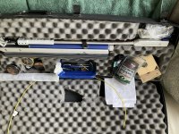 Te koop Feinwerkbau Modell (FWB) 700 blauw gelamineerd met toebehoren