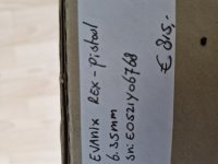 Evanix Rex pistool met red dot 6,35 mm