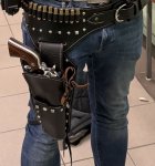 Handgemaakte leren western holsterset voor Ruger Super Blackhawk 10,5