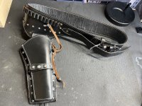 Handgemaakte leren western holsterset voor Ruger Super Blackhawk 10,5