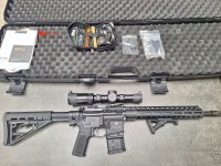 Schmeisser SP-15 (AR15 in straight pull action, op model 9)