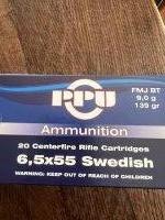 Zweedse Mauser 6,5 x 55 patronen en herlaadbenodigdheden
