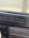 Colt model 45 acp + colt baby 25 auto bibi gun